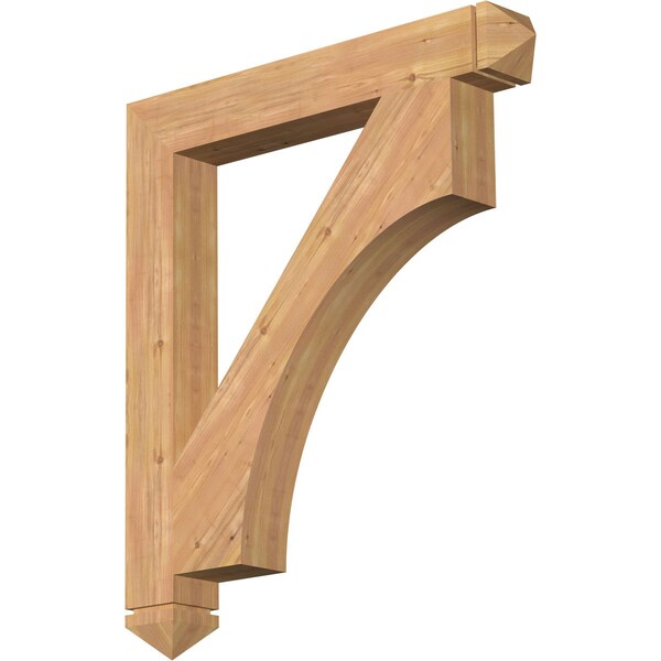 Ekena Millwork Westlake Arts & Crafts Smooth Bracket, Western Red Cedar, 5 1/2"W x 42"D x 48"H BKT06X42X48WTL03SWR - main